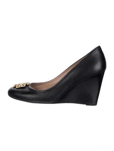 Pre-owned Tory Burch Leather Pumps In Blue