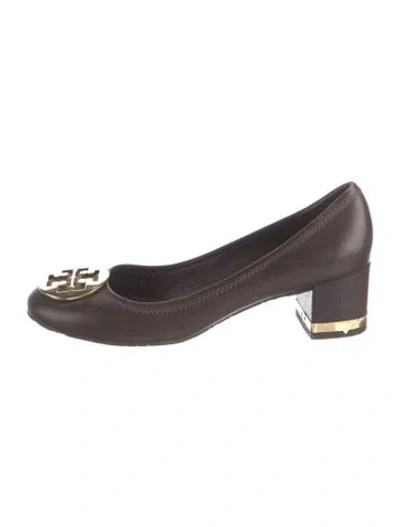 Pre-owned Tory Burch Leather Pumps In Brown