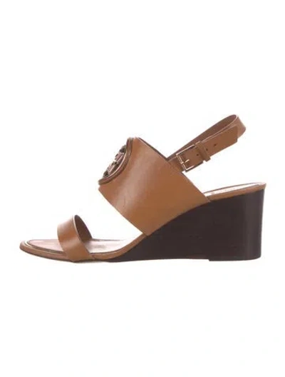 Pre-owned Tory Burch Leather Pumps In Brown