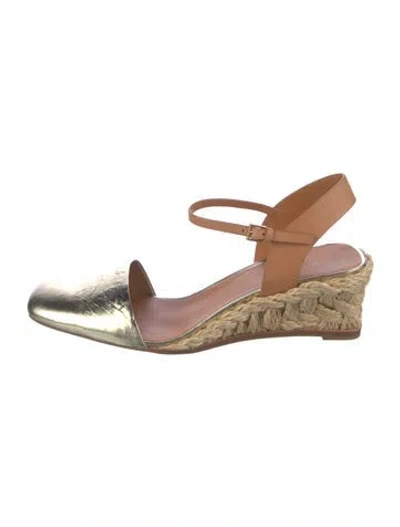 Pre-owned Tory Burch Leather Pumps In Gold