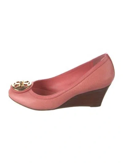 Pre-owned Tory Burch Leather Pumps In Orange