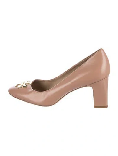 Pre-owned Tory Burch Leather Pumps In Pink
