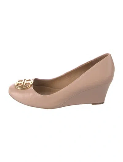 Pre-owned Tory Burch Leather Pumps In Pink