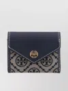 Tory Burch T Monogram Small Envelope Wallet In Blue