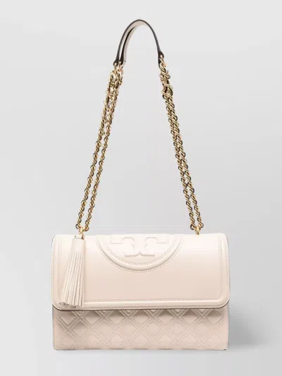 Tory Burch Leather Quilted Chain Strap Shoulder Bag