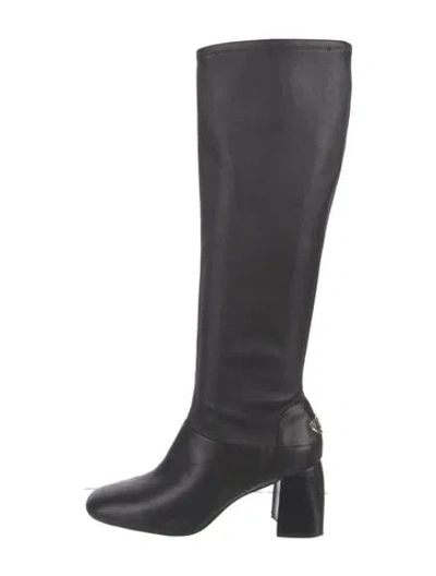 Pre-owned Tory Burch Leather Riding Boots In Multi