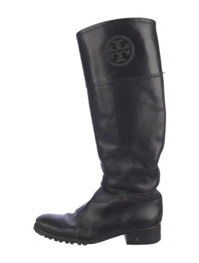 Pre-owned Tory Burch Leather Riding Boots In Multi