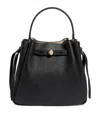 Tory Burch Bucket Bag With Top Handle And Gold-tone Hardware In Black