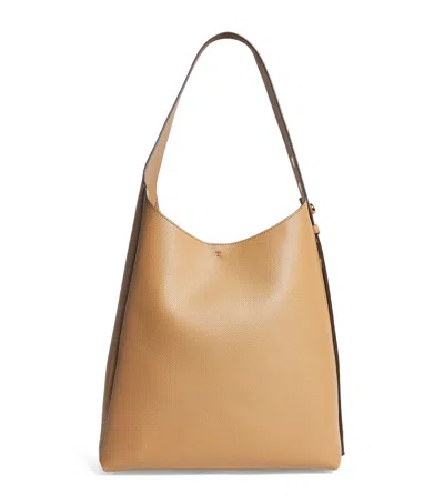 Tory Burch Leather Romy Shoulder Bag In Brown