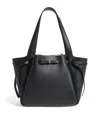 Tory Burch Tote Bag With Double Handles And Gold-tone Hardware In Black