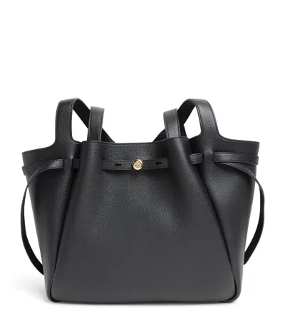 Tory Burch Leather Romy Tote Bag In Black