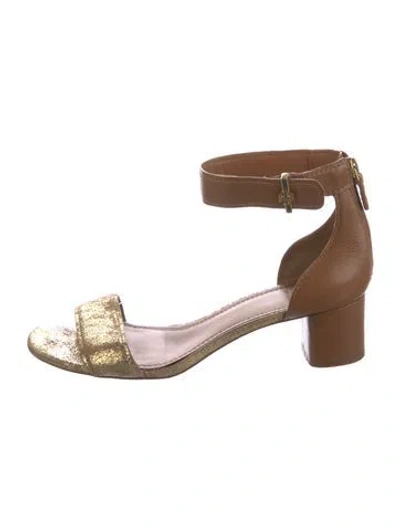 Pre-owned Tory Burch Leather Sandals In Multi