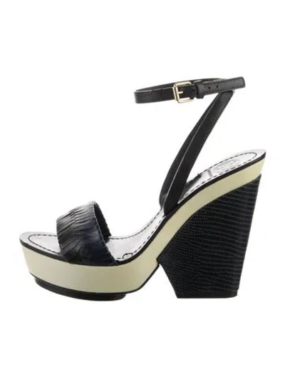 Pre-owned Tory Burch Leather Sandals In Multi