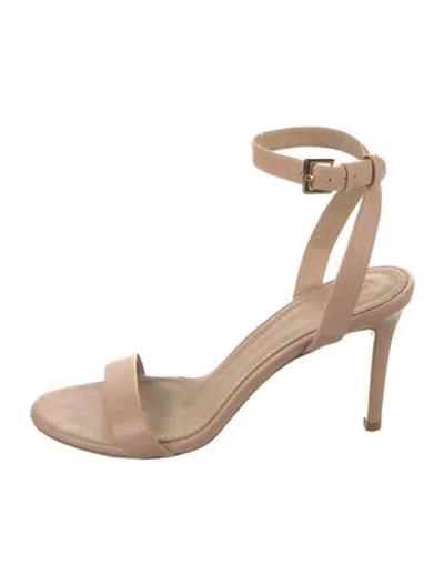 Pre-owned Tory Burch Leather Sandals In Neutral