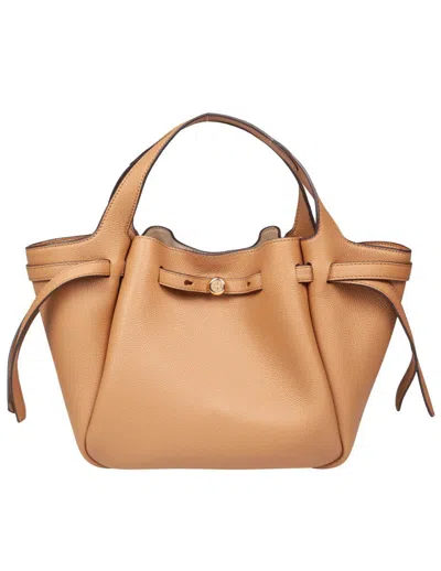 Tory Burch Leather Satchel Bag In Brown