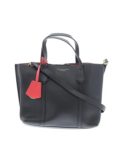 Pre-owned Tory Burch Leather Satchel In Black