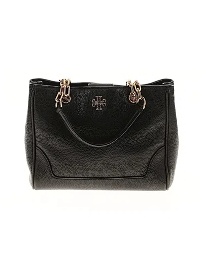 Pre-owned Tory Burch Leather Satchel In Black