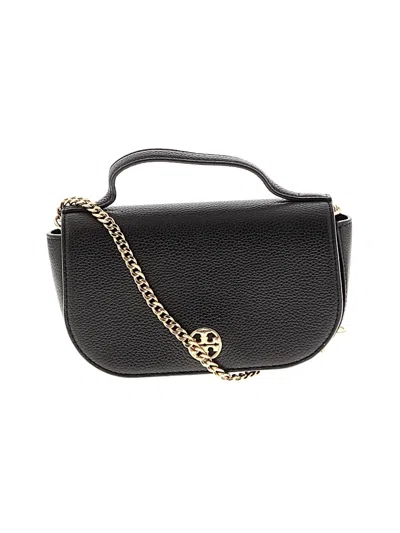 Pre-owned Tory Burch Leather Satchel In Black