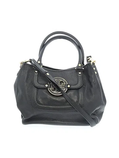 Pre-owned Tory Burch Leather Satchel In Black
