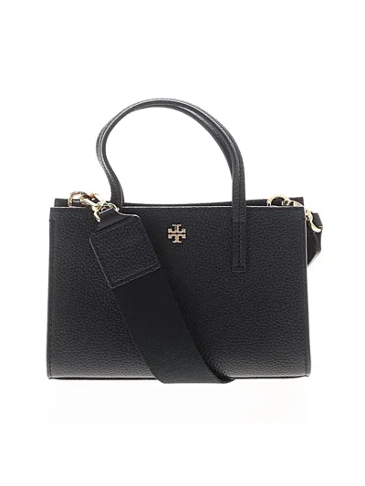 Pre-owned Tory Burch Leather Satchel In Black