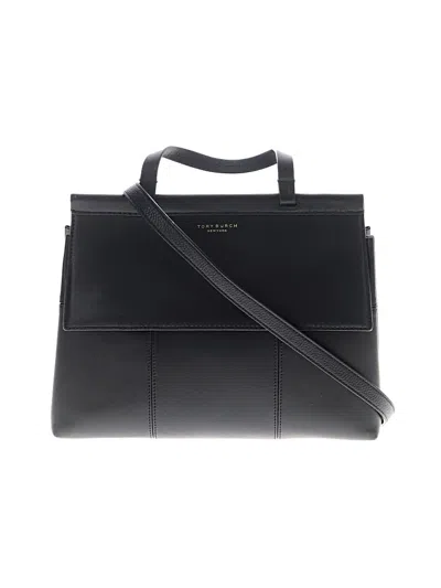 Pre-owned Tory Burch Leather Satchel In Black