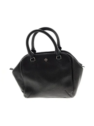 Pre-owned Tory Burch Leather Satchel In Black