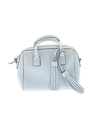 Pre-owned Tory Burch Leather Satchel In Blue