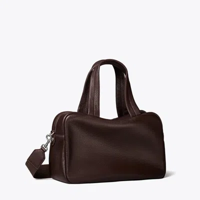 Tory Burch Leather Satchel In Brown