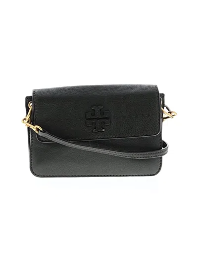 Pre-owned Tory Burch Leather Satchel In Green