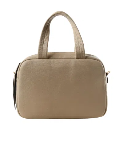 Tory Burch Leather Satchel In Pink