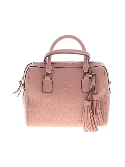 Pre-owned Tory Burch Leather Satchel In Pink