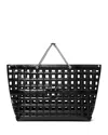 Tory Burch Leather Shopping Basket In Black