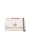 Tory Burch Leather Shoulder Bag In Beige