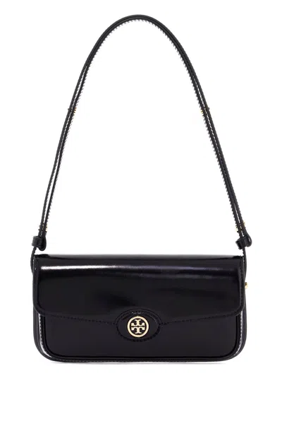 Tory Burch Leather Shoulder Bag In Black