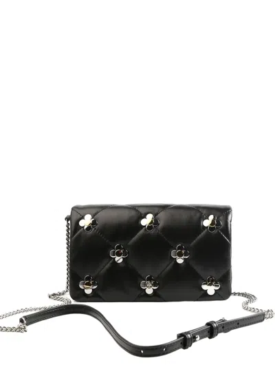 Tory Burch Leather Shoulder Bag In Black
