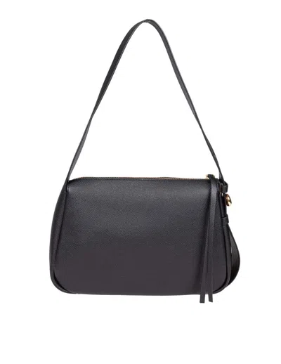 Tory Burch Leather Shoulder Bag In Black