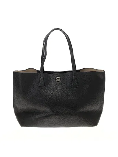 Pre-owned Tory Burch Leather Shoulder Bag In Black