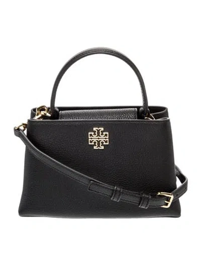 Pre-owned Tory Burch Leather Shoulder Bag In Black