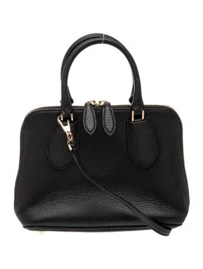 Pre-owned Tory Burch Leather Shoulder Bag In Black