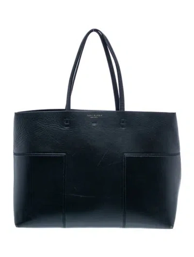 Pre-owned Tory Burch Leather Shoulder Bag In Black