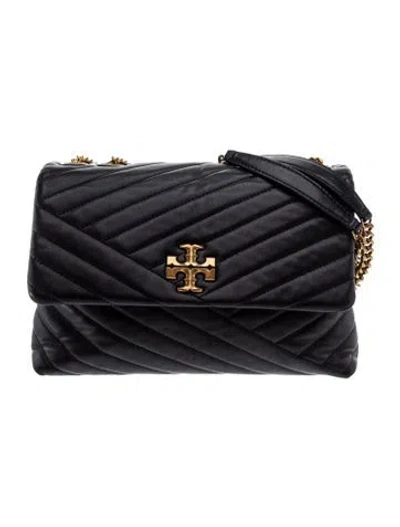 Pre-owned Tory Burch Leather Shoulder Bag In Black