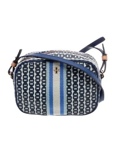 Pre-owned Tory Burch Leather Shoulder Bag In Blue