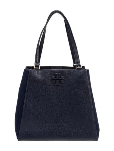 Pre-owned Tory Burch Leather Shoulder Bag In Blue