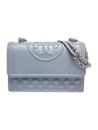 Pre-owned Tory Burch Leather Shoulder Bag In Blue