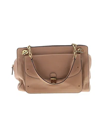 Pre-owned Tory Burch Leather Shoulder Bag In Brown