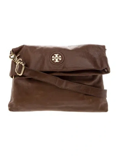 Pre-owned Tory Burch Leather Shoulder Bag In Brown
