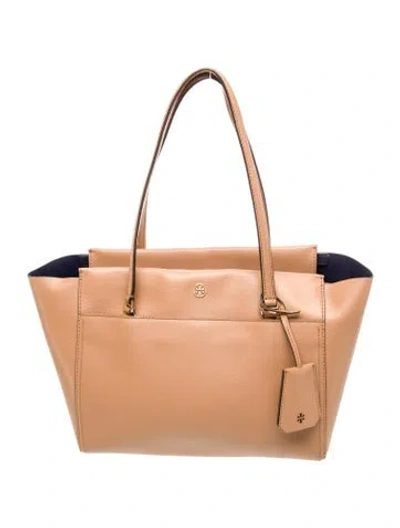 Pre-owned Tory Burch Leather Shoulder Bag In Brown