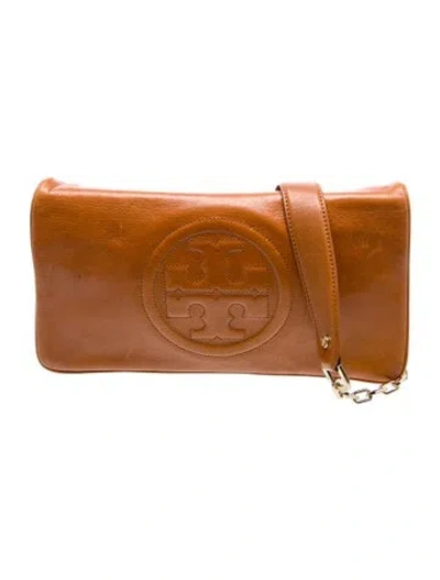 Pre-owned Tory Burch Leather Shoulder Bag In Brown