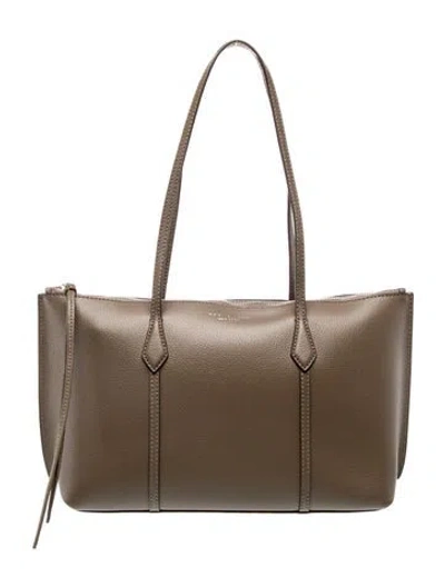 Pre-owned Tory Burch Leather Shoulder Bag In Brown