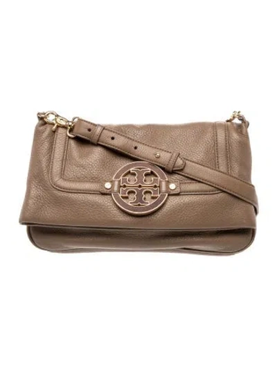 Pre-owned Tory Burch Leather Shoulder Bag In Brown